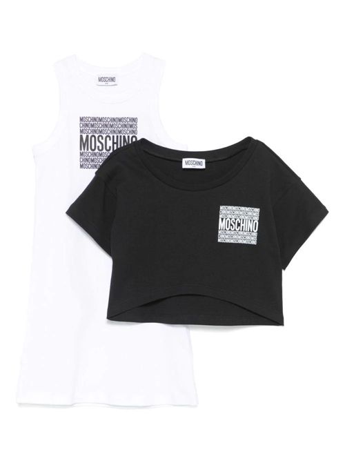 Set t-shirt a strati per bambina MOSCHINO KIDS | HDG01GLAA42//81076